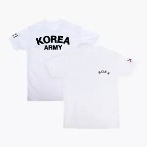 [밀리랩]로카티 ROKA 반팔 흰색 군인 군대 티셔츠