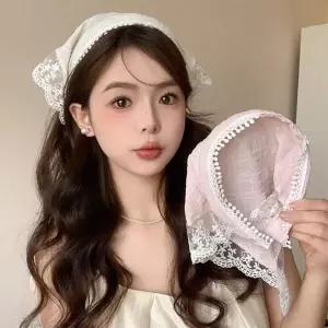 [아웃도어스/골피아]레이스 두건 스타일 머리띠 베스트 데일리 아이템