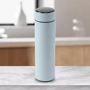 스마트 LED 온도표시 보온병 보온물병 500ml (스카이)