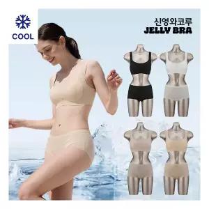 신영와코루 26핫썸머 신상 아이스 인견 브라팬티 런닝후크형 4세트132637