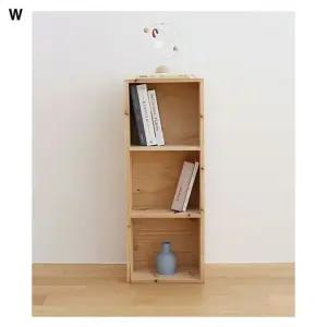 고급 삼나무원목 DIY3단책장 330