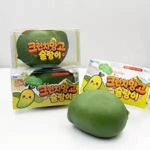 (KC인증) 크런치 망고 슬랑이 파츠 말랑이 스퀴시 장난감 피젯토이 (1개)
