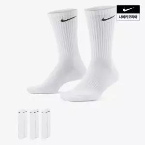 나이키 NIKE 에브리데이 쿠션 크루 삭스 3켤레 SX7664-100
