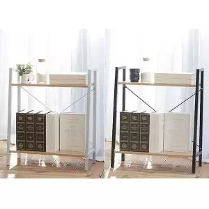 [하프클럽/셀러허브]철제원목 2단 선반 영점 60x27.5x70cm 견고 책장 겸용