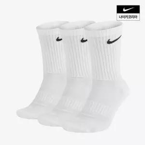 나이키 NIKE 에브리데이 쿠션 크루 삭스 3켤레 SX7664-100