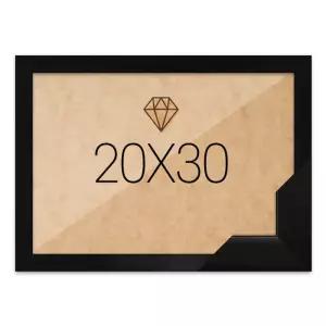 IKWCB1ADD 20x30 고급형 우드 블랙 전용 주문 보석 큐빅 비즈 액자 십자수