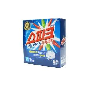 스파크 오리지널 찬물 세탁세제 드럼겸용 1kg 가루세