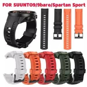 Suunto 9 baro 교체 팔찌 스파르탄 스포츠 시계 밴드 용 스마트 손목 24mm 고무 실리콘 스트랩