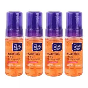 존슨 피부과 클린앤클리어 에센셜 훼이셜 포밍 클렌저 150ml 4개 남자 딥 클렌징폼