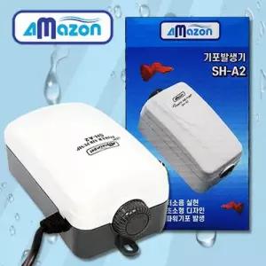 아마존 SH-A2 2.5W 저소음 초소형 저전압 고출력 산소 에어 조절 쌍기 기포 발생기