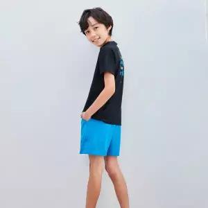 [보리보리/삐까부]SF-96 블랙 주니어 래쉬가드 상하세트(아동 키즈 초등학생