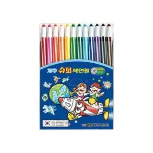 지구화학 슈퍼색연필(12색)