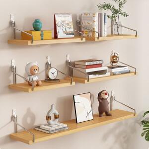[OMT]무타공 벽선반 원목 부착식 1단 우드 벽걸이선반 30cm S사이즈 ODM-SHELF4
