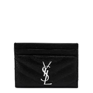 Saint Laurent Cassandre 퀼팅 카드 케이스 423291BOW02 1000 TP934542753