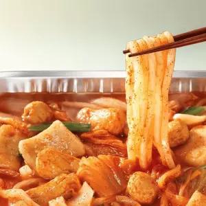 프레시지 캠핑포차 시원 칼칼 김치 어묵 우동전골 밀키트 2인분 1.08kg, 1개 캠핑포차