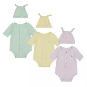[롯데백화점]에뜨와 리쿠5부바디수트SET07T317909/출산,신생아 백일선물,여름 바디수트,뱀부,모자