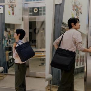 [AK분당점] [헤지스] [HATCH-BAG]블랙 나일론 토트백 HJBA5F330BK