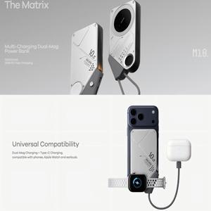 AULUMU M10 3-in-1 멀티 충전 듀얼 마그네틱 USB-C PD 입출력