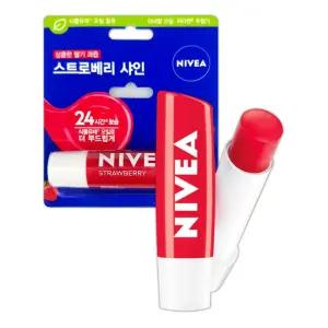 니베아 립케어 스트로베리 샤인 4.8g 체리 챕스틱 립밤 러블리립스 바세린