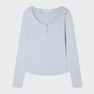 [후아유](마산점)Ribbed Henryneck Long Sleeve T-shirt(F) WHLAG3812F