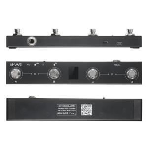 M-VAVE 초콜릿 블루투스 MIDI 풋 컨트롤러, 4개 스위치 무선 페달 (앱 제어, 악보 넘김, DAW 기능 포함)