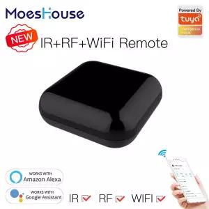Moes WiFi RF IR 범용 리모컨 RF 가전제품 Tuya Smart Life 앱 Alexa Google 홈을 통한 음성 제어 NEW