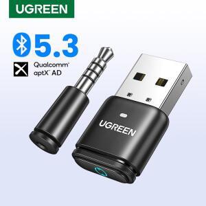UGREEN USB 블루투스 5.3 aptX HD 오디오 어댑터 PS5 닌텐도 스위치 송신기 헤드셋 마이크용 RU 스페셜