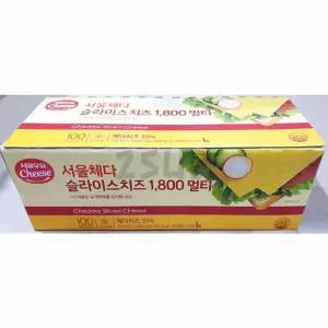 둘섭 슬라이스 체다치즈 서울 1.8K 샌드위치치즈