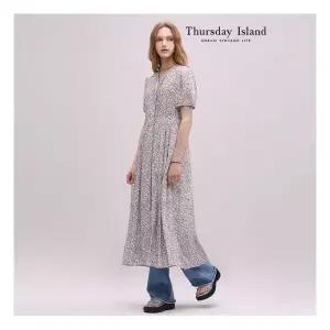 써스데이아일랜드 Thursday Island 플라워 풀오픈 롱 원피스(T244MOP247W)131783