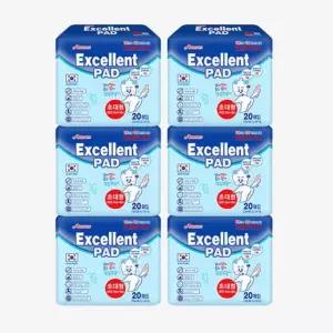 애견 엑셀런트배변패드 초대형 20매X6개 강아지화장실 강아지 배변패드 애견 판 반려견 소변패드 용품