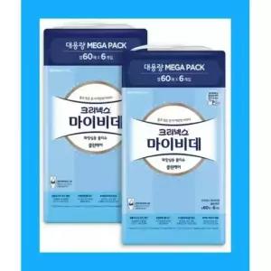 크리넥스 마이비데 캡형60매x 6 x 2팩