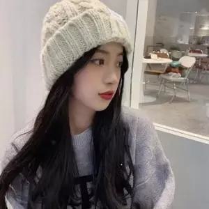 편안한 여자 꽈배기 비니 스키장 여자 니트 비니 방한 겨울