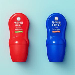 멘소래담 마사지 롤온 로션 로즈마리오일향 50ml + 쿨 롤온 로션 라벤더오일향 50ml