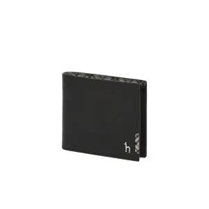 [롯데백화점]헤지스ACC HJWA2F281BK_블랙 체크배색 소가죽 반지갑