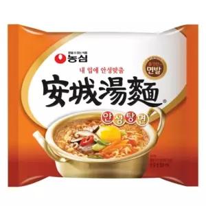 농심 안성탕면 125gx20봉지(반박스)+사은품/라면/봉지라면/자취생/식량/비상/맛있는/안성탕면