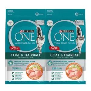 퓨리나 PURINA 원 캣 성묘용 헤어볼 관리 1.4kg x 2개