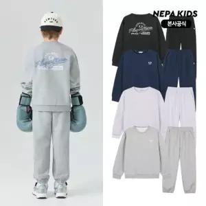 [네파키즈/택가89,000] 26SS 신상 KMC5952 에센셜 맨투맨 트레이닝세트 본사직영