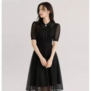[롯데백화점]제이제이지고트 체크 퍼프 슬리브 플레어 원피스 GR5M0OPT11