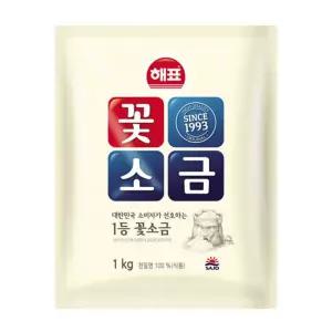 사조해표 꽃소금 1KG X 5개 간편조리 간편식품 반찬 간식 어린이