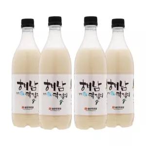삼산주조장 해남찹쌀생막걸리 9도 750ml x4