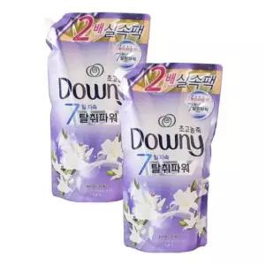 다우니 섬유유연제 화이트티와릴리 리필 2개입 1.6L