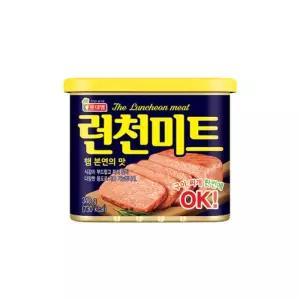 롯데햄 롯데 런천미트 340g 부대찌개 재료 찌개용 맛있는 햄 캔 식당 캠핑 반찬