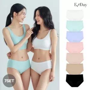 이브데이 심리스 노라인 에어쿨링 팬티 컬러혼합 7종세트