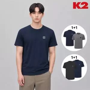[K2](대구신세계)[2PACK] 남여공용 기능성 반팔 라운드 BOOST ON_1+1 멜란지 밸류 패키지 (GMM26281/GMM...