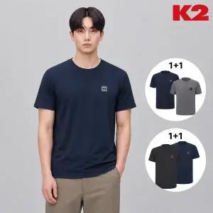 [K2](대전신세계)[2PACK] 남여공용 기능성 반팔 라운드 BOOST ON_1+1 멜란지 밸류 패키지 (GMM26281/GMM...