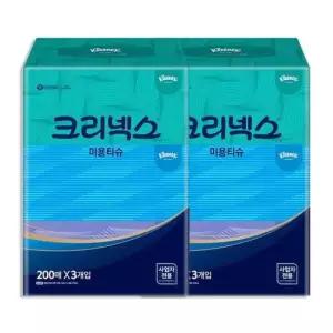 크리넥스 미용티슈 콤비 (200매) 3팩 x 2개 (6팩)