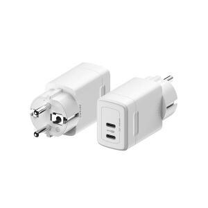 아트박스/아트뮤 USB PD 50W PPS GaN 접지 듀얼 초고속 충전기 GB502 화이트