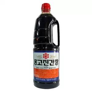 푸드) 부천 몽고 진간장 1.8L(8ea)(1box)/간장/간단/요리/감칠맛/나는/국물맛/기본/양념/재료/깊은맛/업소