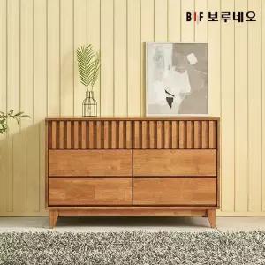 앳홈 비엔나 러버우드 원목 3단 1200 와이드 서랍장