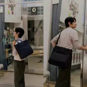 [AK분당점] [헤지스] [HATCH-BAG]블랙 나일론 토트백 HJBA5F330BK